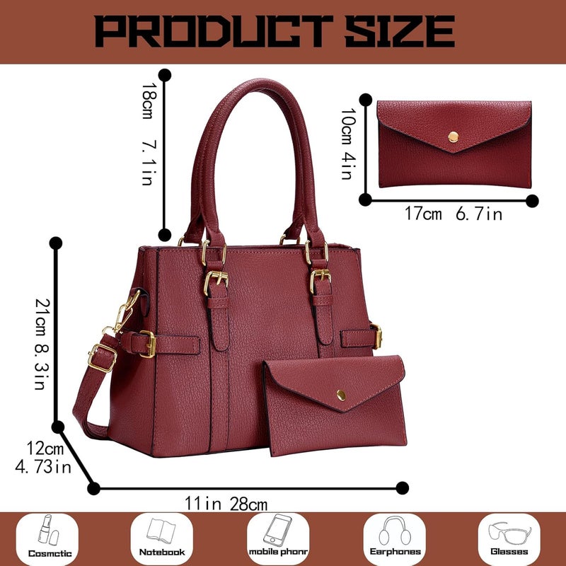 Tigpoy Women's Handbags Fashion Leather Handbags Purses for women Tote Bag Shoulder Bag Top Handle Satchel Fall Purse - Image 5
